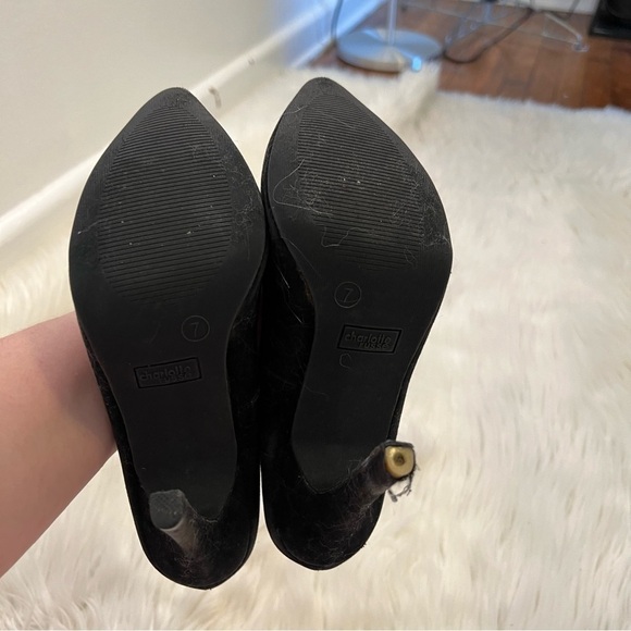 Charlotte Russe Toni 01 Pointed Toe Pumps Black - Picture 7 of 10